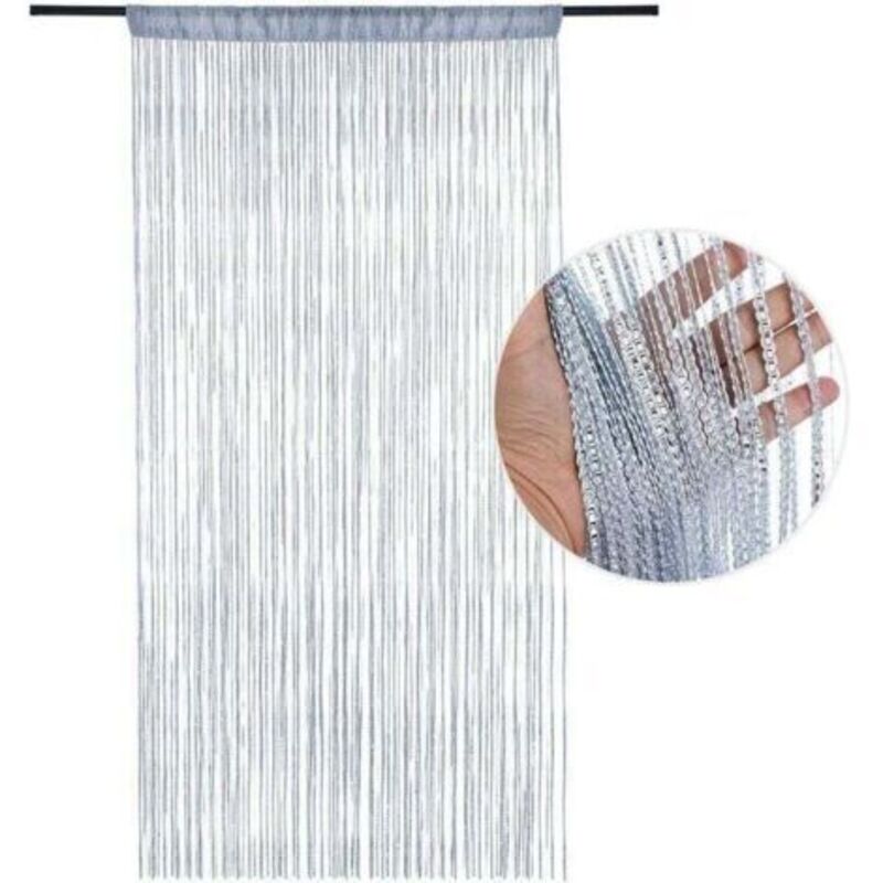 Ensoleille Verdunkelungs-Fliegengitter-Türvorhang 100 x 200 cm, Polyester-Moskitonetz, Insektenschutz für Fenster und Raumdekoration