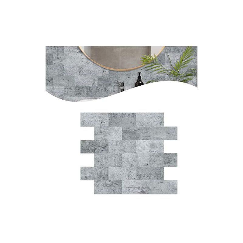 Fliesenaufkleber Küche Klebefliesen Fliesenfolie Selbstklebende Fliesen, Wandfliesen Klebefolien für Fliesen für Spritzschutz Küchenrückwand