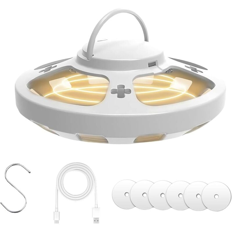 Flohfalle Für Wohnung, 1 Stück Floh- und Bettwanzenfalle, LED Leicht Flohfallen, Flea Trap Lamp, Leichte klebrige Bettwanzenfalle, mit 6