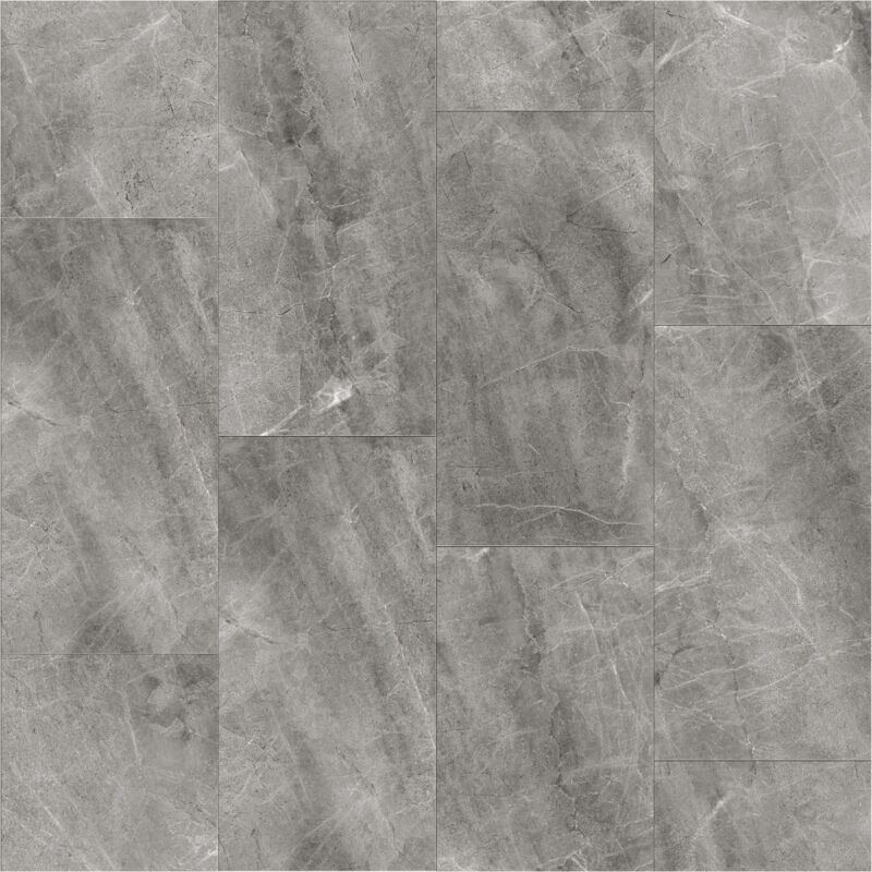 Neuheit Klickfliese ohne Verkleben 600 x 294 x 9 mm die erste Fliese zum Klicken Kalkstein Marmoroptik Supermatt Grau Bodenbelag Fliesenformat
