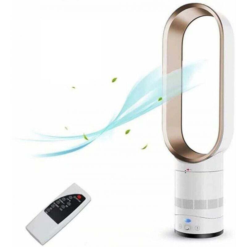 Flügelloser elektrischer Ventilator Cool Air 16 Zoll Kindersicherheits-Turmventilator Home Office Luftkühler mit Fernbedienung Ventilator EU-Stecker