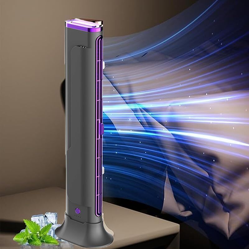 Flügelloser Tischventilator, multifunktionaler Wandventilator, Klimaanlagenventilator, Turmventilator für den Schreibtisch, leiser flügelloser