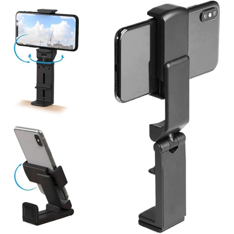 Flugzeug-Telefonhalter, Flugzeug-Telefonhalter, 360 ° rotierende einstellbare Telefonständer, Steh-/Clip-On-Flugzeughalter 4.7 bis 6,9 Mobiltelefone,