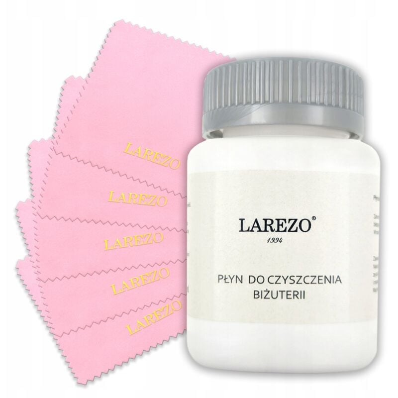 Flüssigkeit + 5 Tücher Zum Reinigen Und Polieren Von Schmuckset