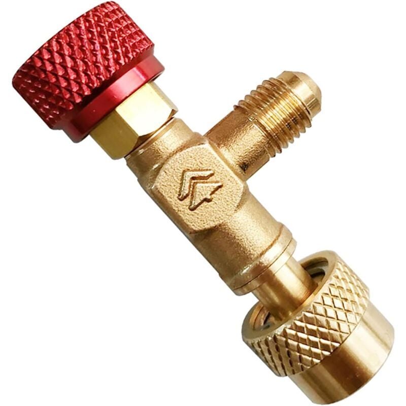 Flüssigkeitssicherheitsventil, R410A-Schlauchanschluss, Klimaanlagen-Vakuumpumpe, Messing-Durchflussregelventil, Klimaanlagen-Sicherheitsventil, für