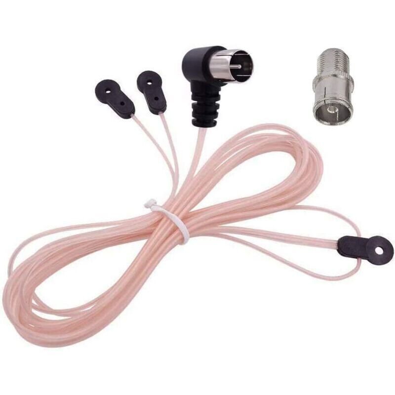 FM-Zimmerantenne, Y-förmige Dipolantenne, 75 Ohm, Stecker, Koaxialkabel, FM-Radioantenne für AV-Stereo-Receiver, Heimkino-Verstärker