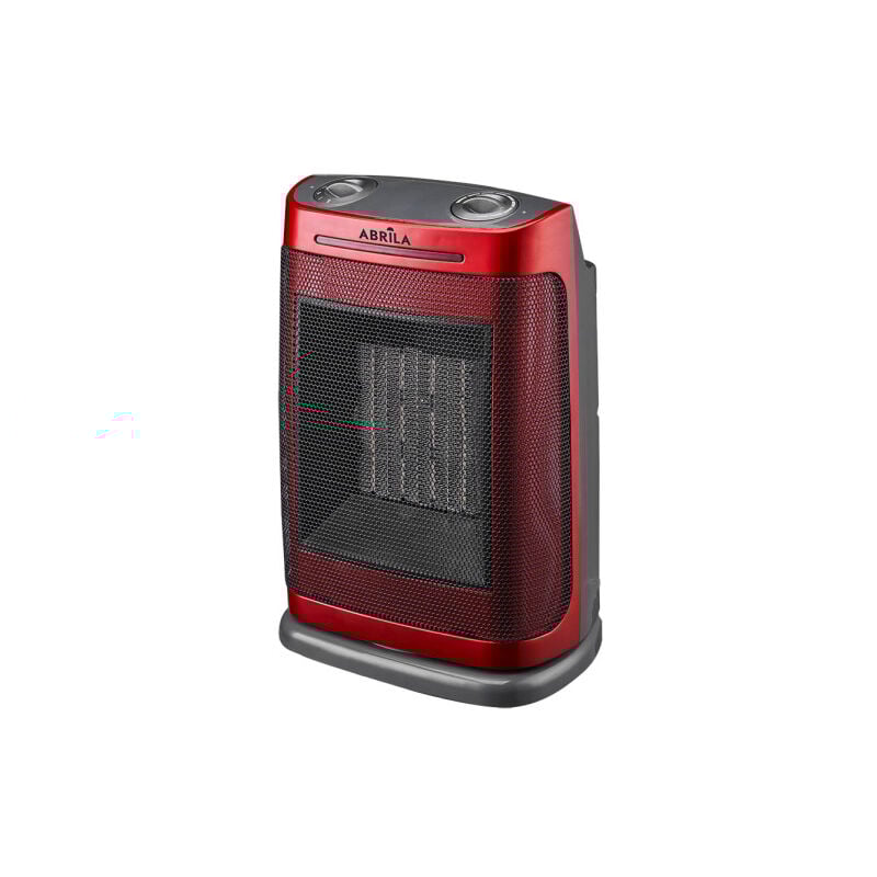 Fabrilamp - Keramischer Heizlüfter ptc fogon 1500w rot 2potencias 3functions einstellbarer Thermostat Sicherheit Anti-Kipp Sicherheit 29x19x14,5cm