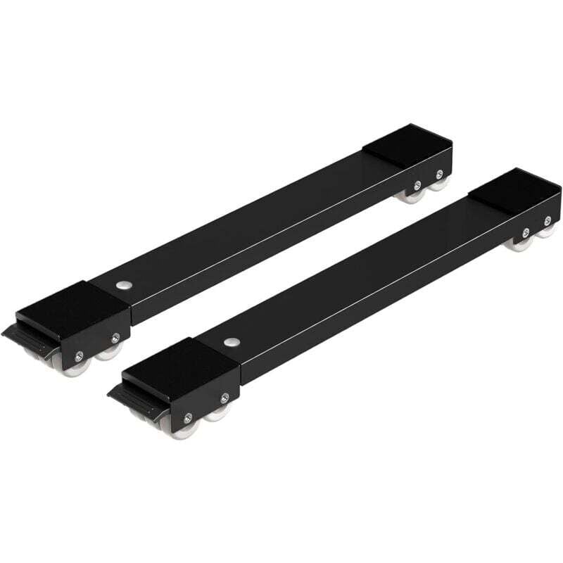 FOREHILL 2er-Set mobile Räder für den Transport von Waschmaschinen, Untergestell für Waschmaschinen, Kühlschränke, Wäschetrockner und Gefrierschränke