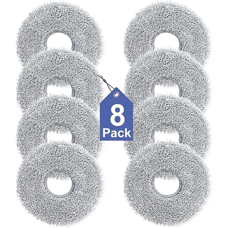 FOREHILL 8er-Pack Reinigungstücher für Dreame L10s/L10/L20/X40/L40/X50/L50 Pro Ultra, Xiaomi X20 Pro/Max, Ecovacs Deebot T30 Pro OMNI, T30S Pro A