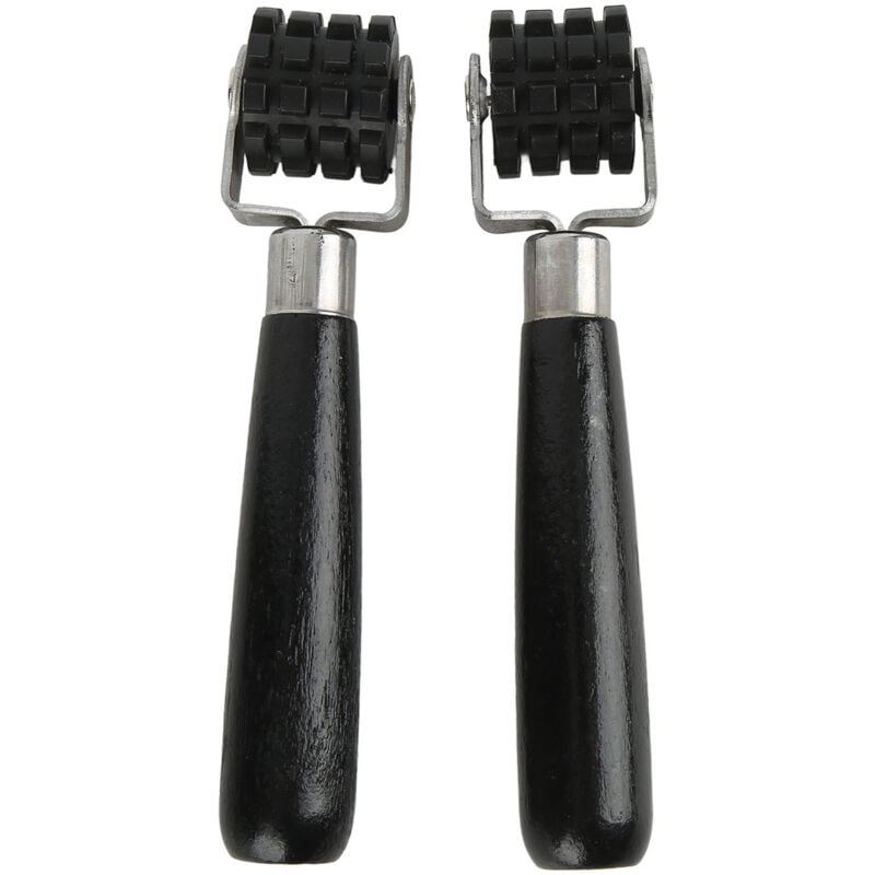 FOREHILL Paar Schalldämpfungsrollen für Auto-Audiosysteme, schwarze ergonomische Rollen für Hitzeschutzmatten, Tapeten