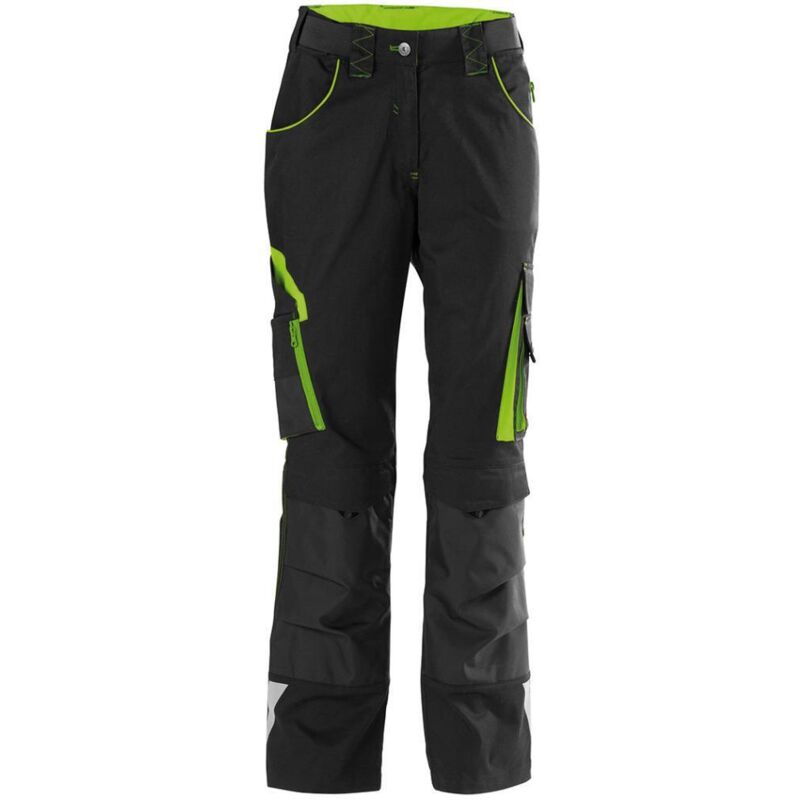Fortis - Bundhose Damen performance 24 Gr.46 schwarz/limette