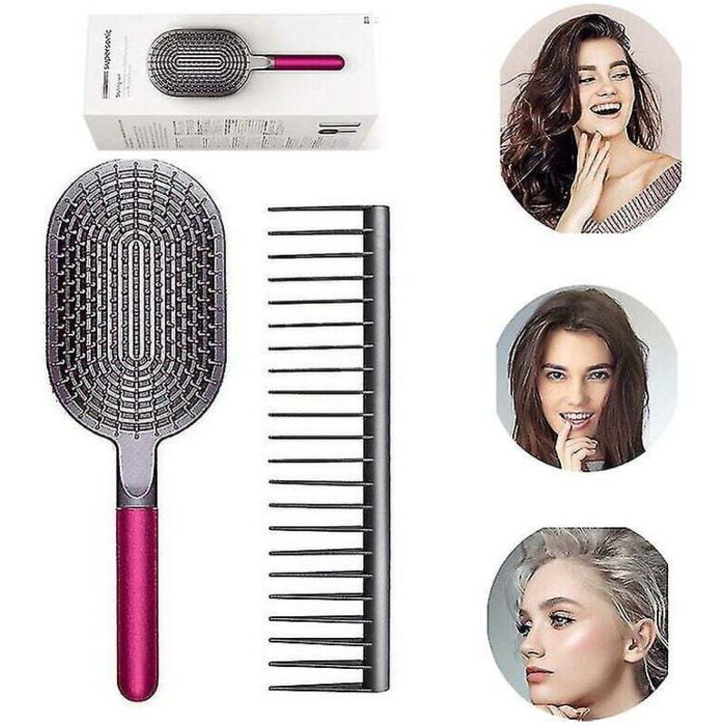 Für Dyson Wide Tooth Comb Friseur Massage Glättungsbürsten-Set Werkzeugzubehör Kleine statische Elektrizität Magic Hair Brush
