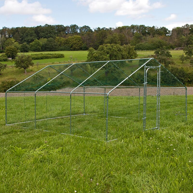 Dema - Freilaufgehege 3x4 - 3x6 m Freigehege Tierlaufstall Hühnerstall Hasenkäfig Stall