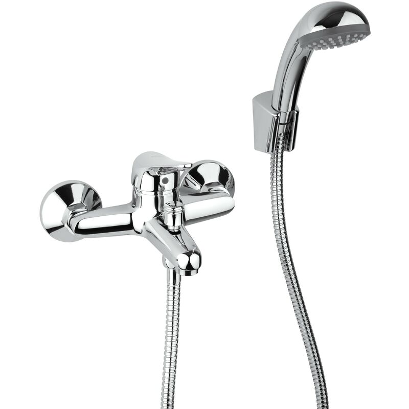 Piralla - Freiliegender Bademischer mit Duschset Ariel 0RE00002A21 Chrom - Mit Duschset