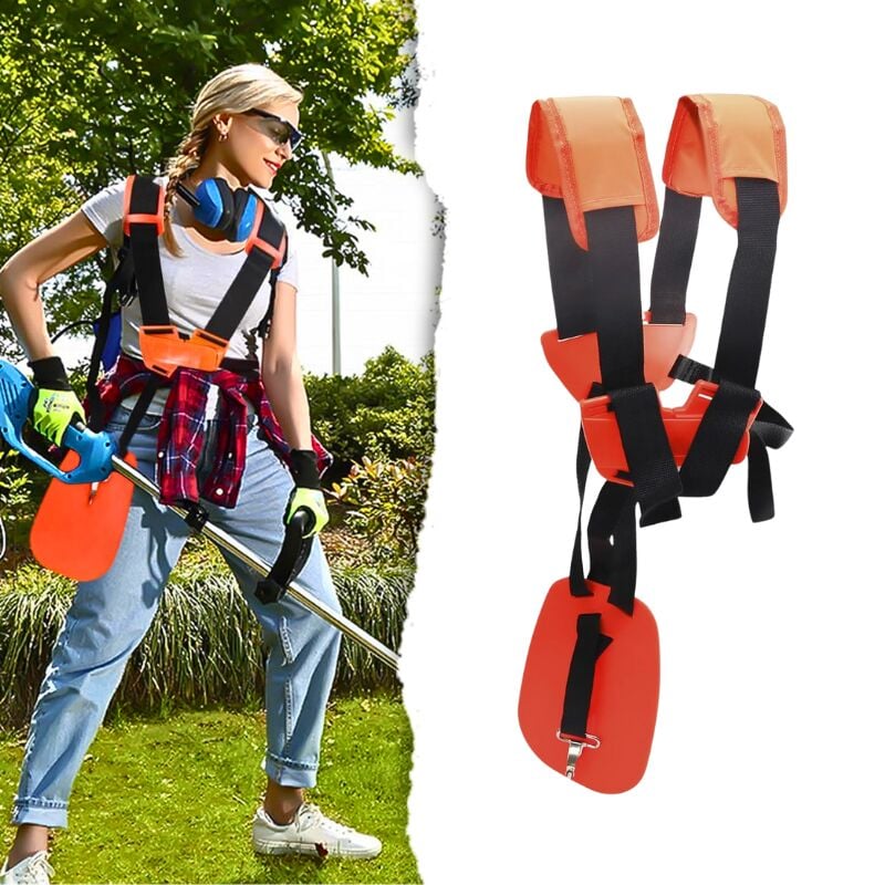 Freischneider-Gurt, Freischneider-Gurt, verstellbarer Rasenmäher-Gurt, ausgestattet mit Schulterpolstern, geeignet für Rasenmäher und Rasentrimmer
