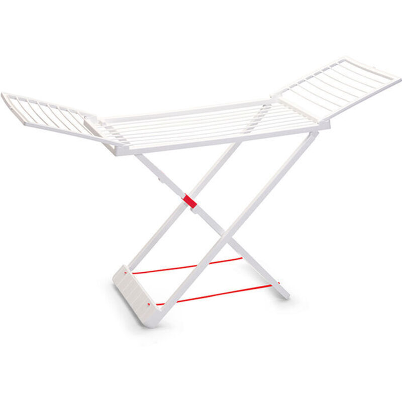 Freistehender Wäscheständer, zusammenklappbarer, einflügeliger, freistehender Wäscheständer, Outdoor-Wäscheständer für Zuhause (weiß) 13 x 55 x 150 cm