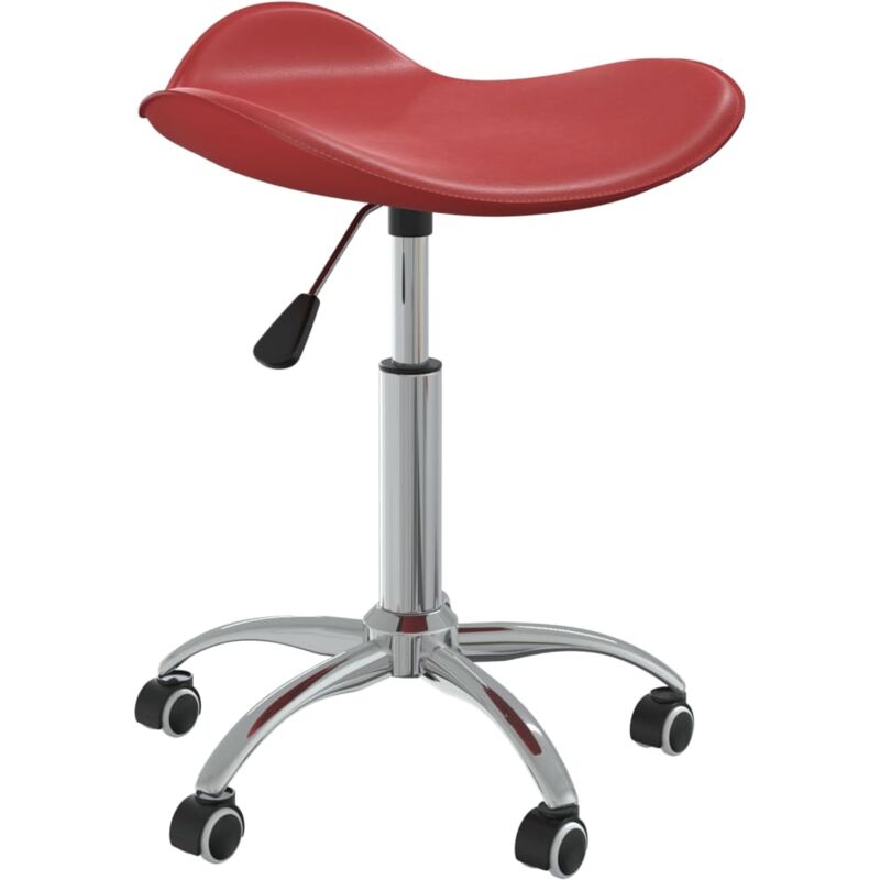 Friseur Rollhocker Weinrot Kunstleder vidaXL152259