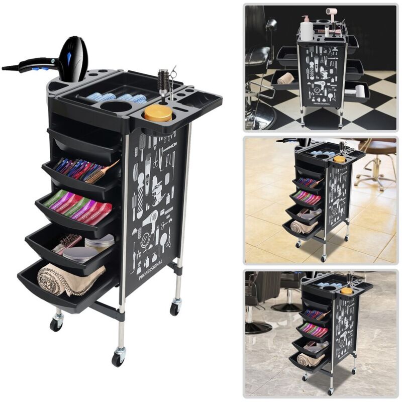 Friseurwagen Barbier Friseurwagen Haare Färben Spa Wagen Rollende Schublade