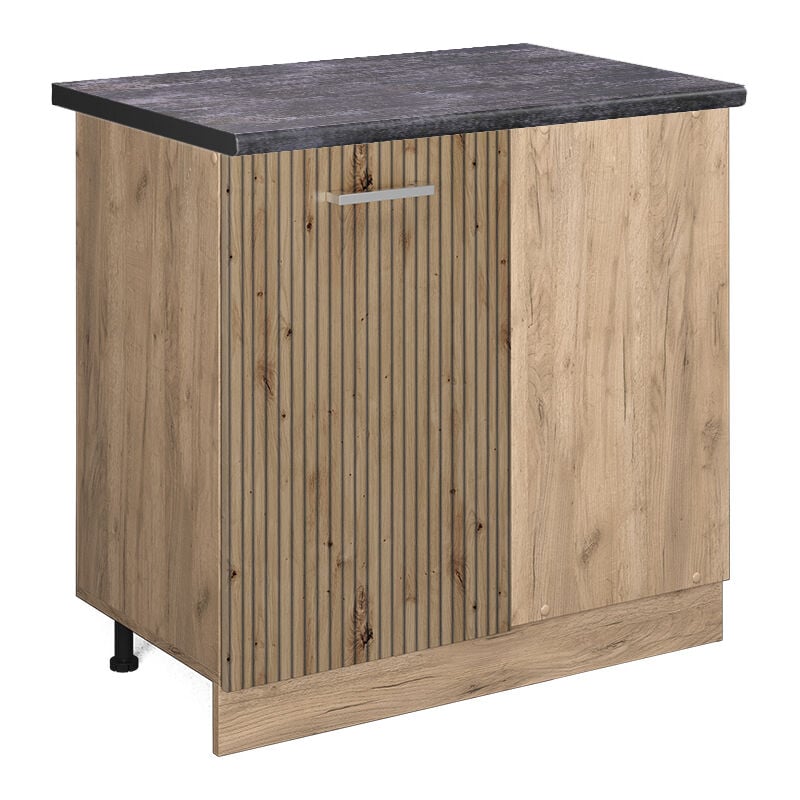 Vicco - Eckunterschrank R-Line, Artisan-Eiche, 86 cm, ap Anthrazit