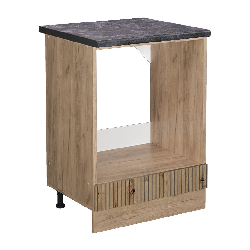 Vicco - Herdumbauschrank R-Line, Artisan-Eiche, 60 cm , ap Anthrazit