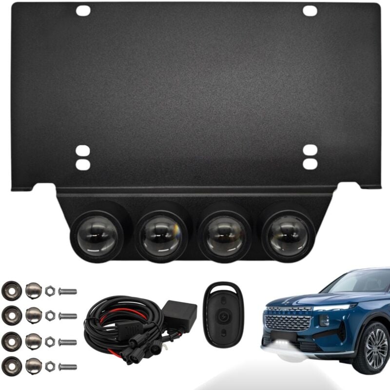 Frontleuchten Laser LED Kennzeichen US 12V + Fernbedienung