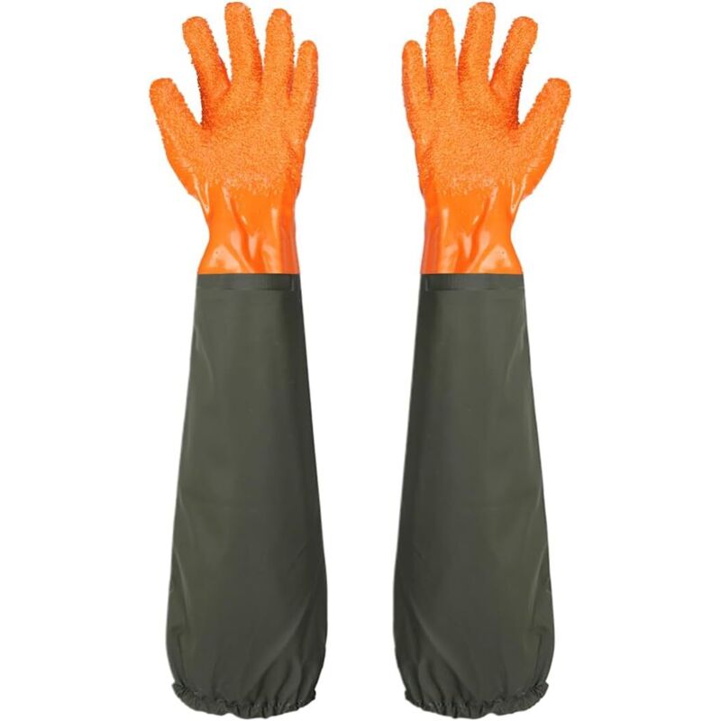 Frosted Wasserdichte Handschuhe Verlängern Gummi Handschuhe Teich Reinigung Handschuhe Futter Elastische Bündchen