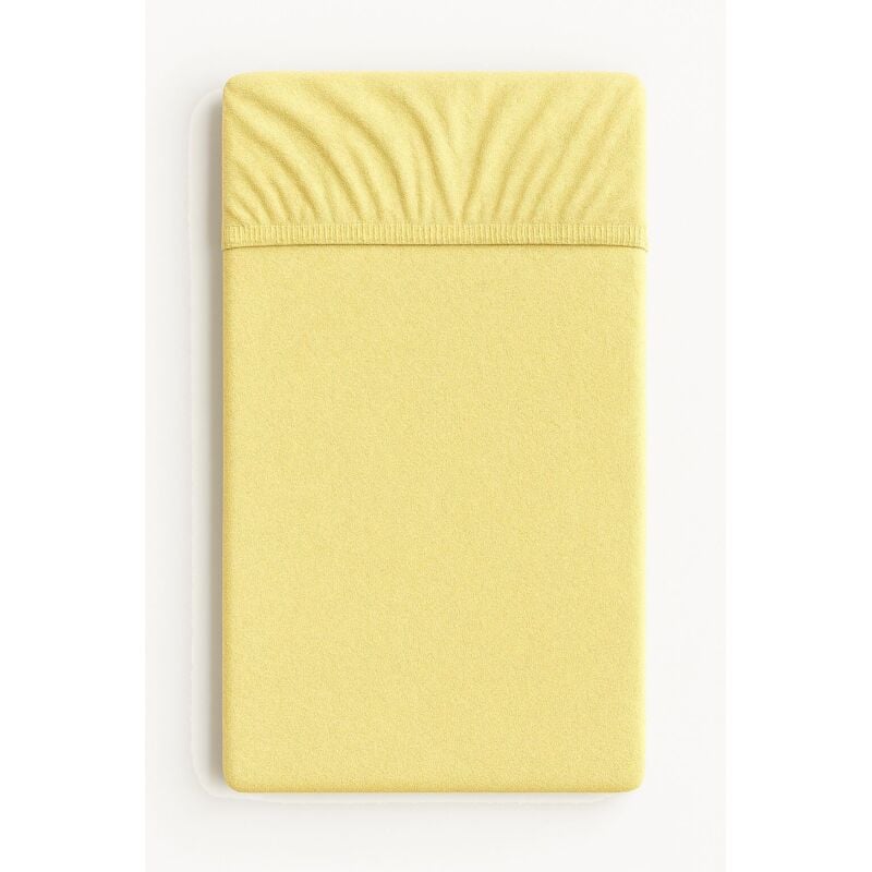 Frottee-Spannbettlaken für Babybett 120x60cm - Vanille