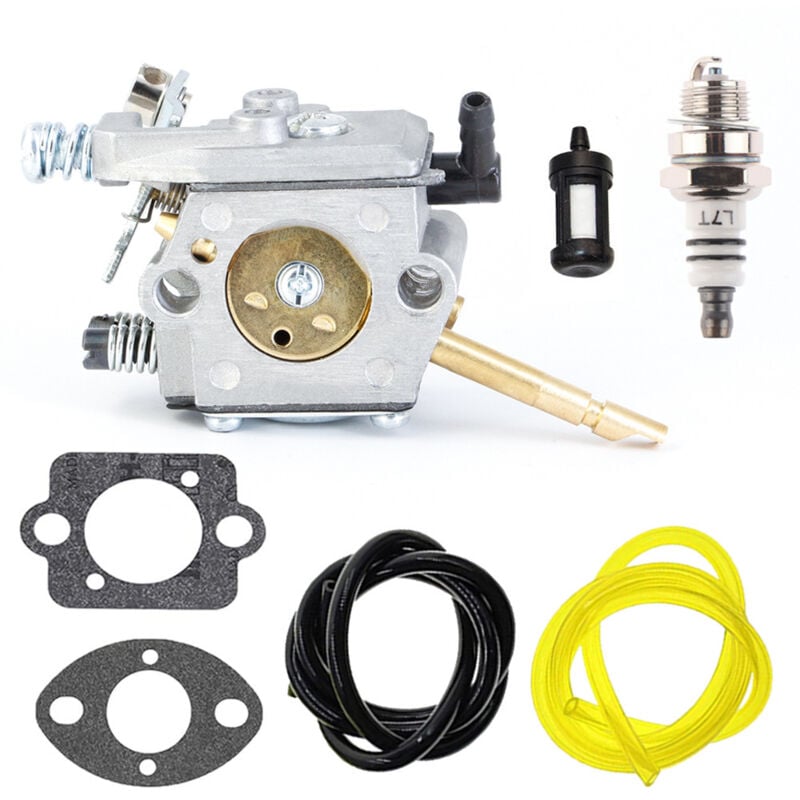 FS66 WT-45 Vergaser für Stihl FS86 FS48 FS52 FS56 FS62 FS81 FS106 Motorsense, ersetzt WT-45-1 WT-45A 4126 120 0610, mit Dichtung und Zündkerze