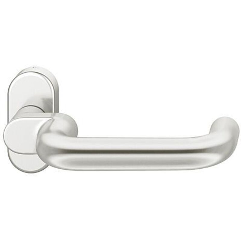 FSB FH Drücker-Halbgarnitur ohne Schlüsselrosette 06 1070, oval, VK 9 mm, Aluminium 9 mm