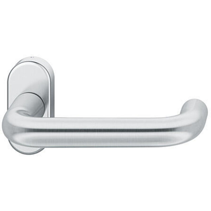 FSB FH Drücker-Halbgarnitur ohne Schlüsselrosette 09 1070, oval, VK 9 mm, Edelstahl 9 mm