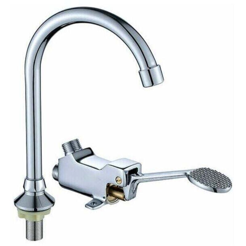 Fußbetriebener Wasserhahn, Küchenspüle Wasserhahn, Badezimmer Wasserhahn, Waschtischarmatur, Fußbetriebener Wasserhahn