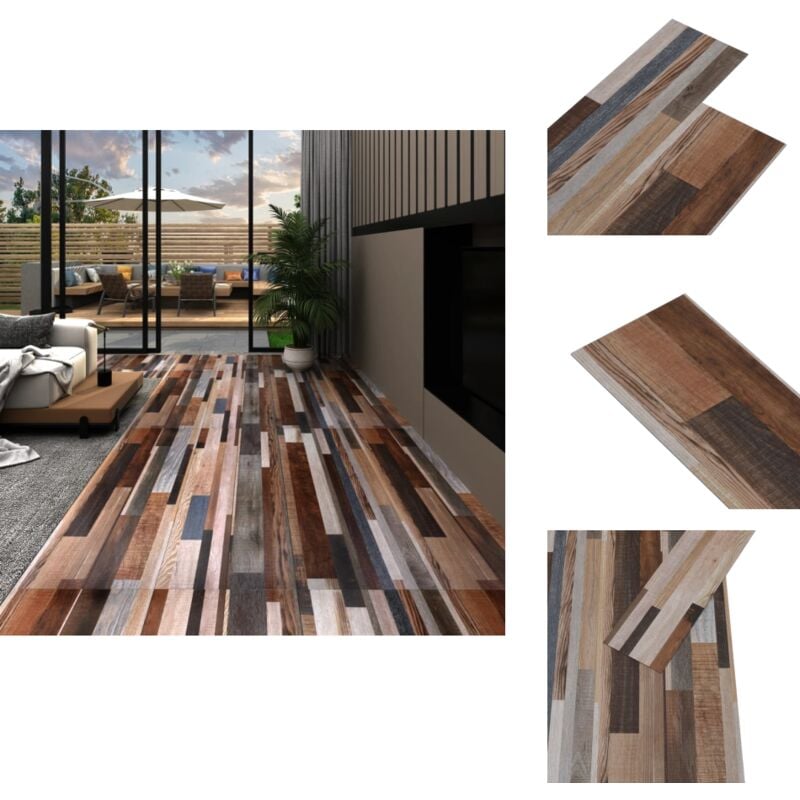 Vidaxl - PVC-Fliesen Selbstklebend 2,51 m² 2 mm Mehrfarbig - pvc Fliesen - Vinyl Bodenbelag - Selbstklebender Bodenbelag - Wohnraum Dekoration