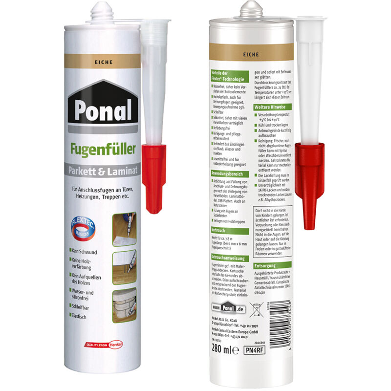 Ponal Parkett + Laminat Fugen füller Eiche 280 ml - PN4RF - Henkel