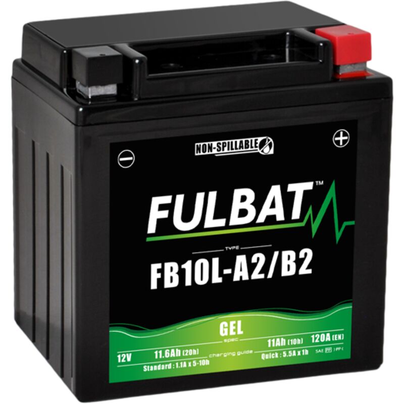 FULBAT FUL GEL Batterie - FB10L-A2 / FB10L-B2 / YB10L-A2 / YB10L-B2 (Gel, wartungsfrei)