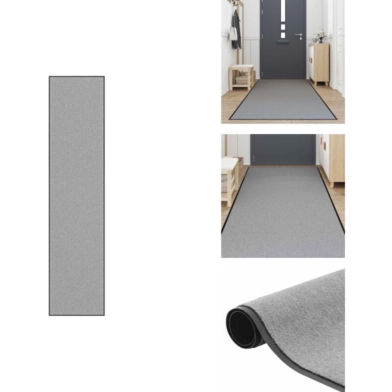 Fußmatte Grau 115x500 cm - Fußmatte - Fußmatten - Schmutzfangmatte - Türmatte