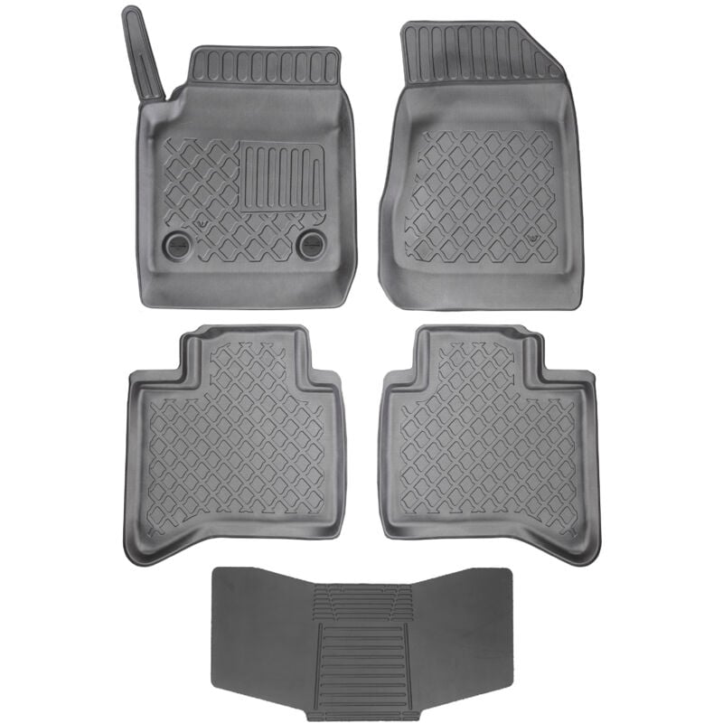 Fußmatten ARISTAR 604321 + ABDECKUNG 251992 -Maxus T90 EV 2022- (elektrisch) STOP. MOUNT MS + BMW VELCRO Fahrer
