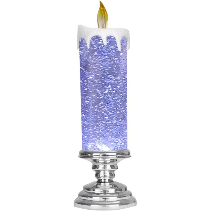 Flackernde flammenlose Kerzen Weihnachts-LED-Kerzen – über usb wiederaufladbare, farbwechselnde Weihnachtskerzen, LED-Wasserkerze für