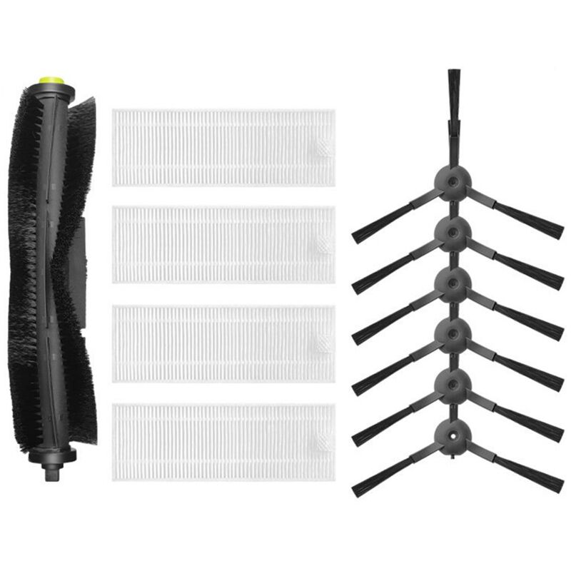 Für 360 Roboter-Staubsauger S10 X100 Max Ersatzteile ZubehöR HauptbüRste SeitenbüRste Hepa-Filter