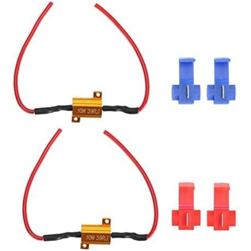 für Anti-Fehler-Widerstand LED-Blinker P21W für Auto-LED-Blinkwiderstand für Motorrad-LED-Blinkwiderstand Auto-LED-Decoder, Auto-LED-Decoder 2 Stück