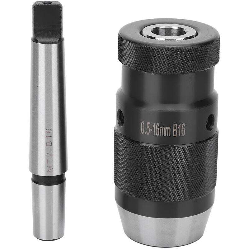 Für Bohrmaschine MT2-B16 Schnellspannbohrfutter 0,5-16 mm Morsekegel Schnellspannvorrichtung geeignet für Bohrmaschine, Fräsmaschine, Drehmaschine