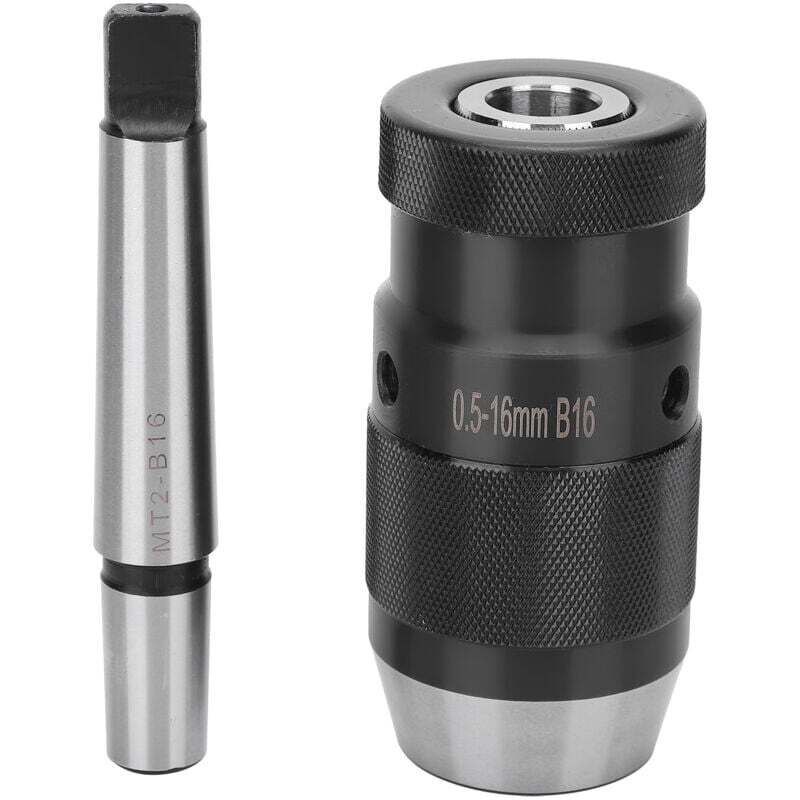 Für Bohrmaschine MT2-B16 Schnellspannbohrfutter 0,5-16 mm Morsekegel Schnellspannvorrichtung geeignet für Bohrmaschine, Fräsmaschine, Drehmaschine