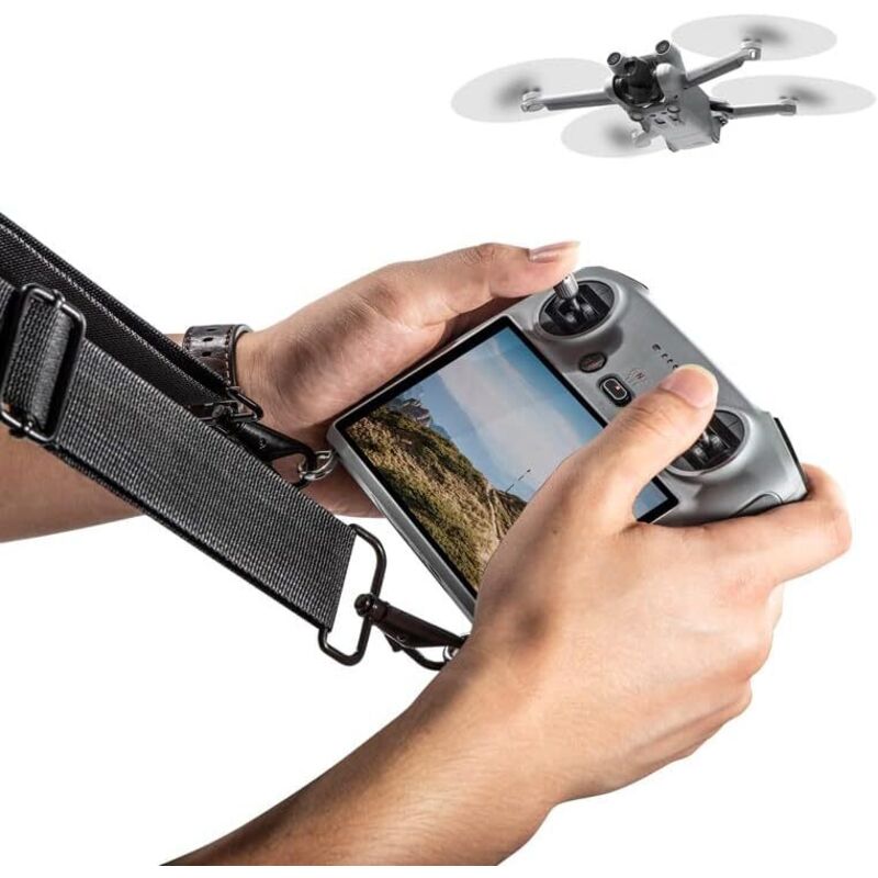 Für DJI Mini 3 Pro/DJI RC/DJI RC Pro Controller Fernbedienung, Schultergurt, verstellbarer Fernbedienungsgurt, Gurthalter, Zubehör für Controller