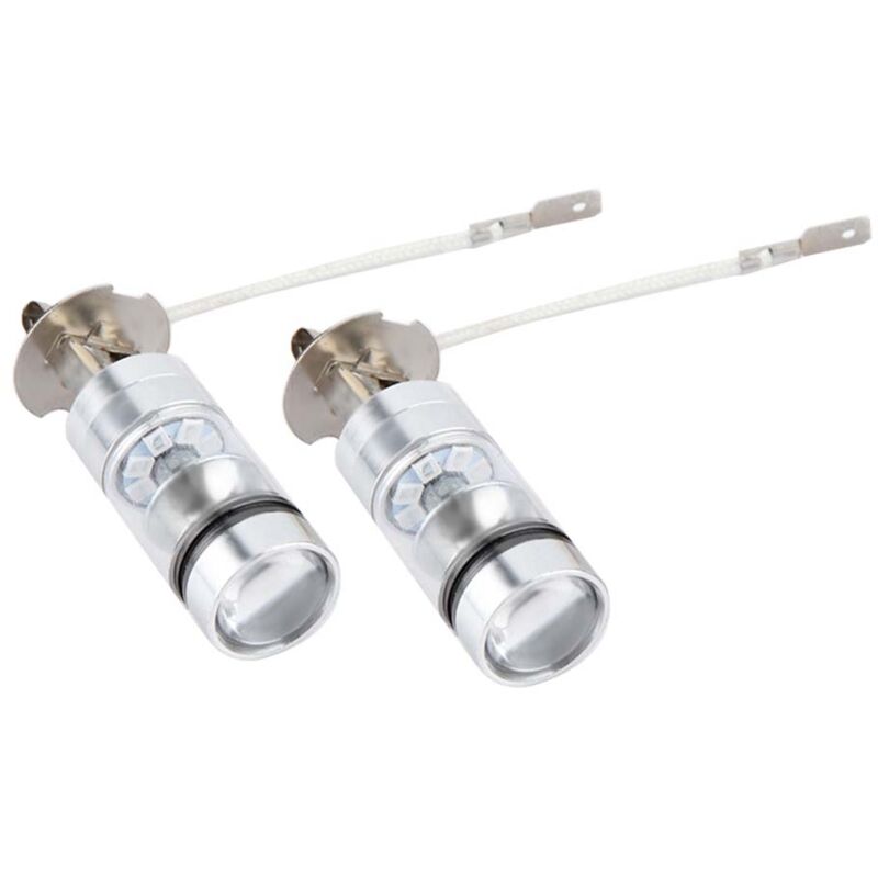 Für H3 LED-Lampe 2x H3 6000K Blau 100W LED-Scheinwerferlampen Auto-Fahrnebellicht-Kit 10000Lm H3 LED-Lampe H3 Kfz-Lampe Leistungsstarke Beleuchtung