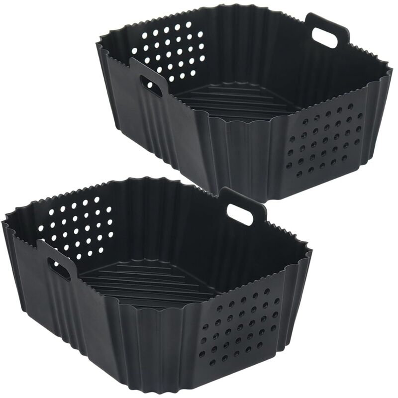 Für SL401 Doppelstapel-Luftfritteuse mit 2 Körben, wiederverwendbar, Schwarz