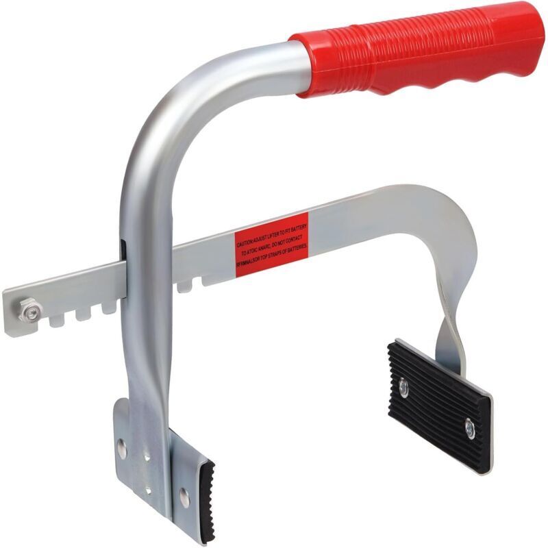 für Türlift – 9-Zoll-Autobatterie mit Sicherheitsgriff und verstellbarer Gummimatte zwischen den Türliften – Hochleistungs-Seitenbatterie