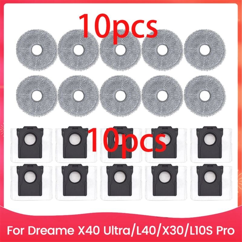 Für X40 Ultra/L40/X30/L10S Pro Ultra Heat Roboter-staubsauger Zubehör Teile Taschen Staubbeutel Mopp Pads