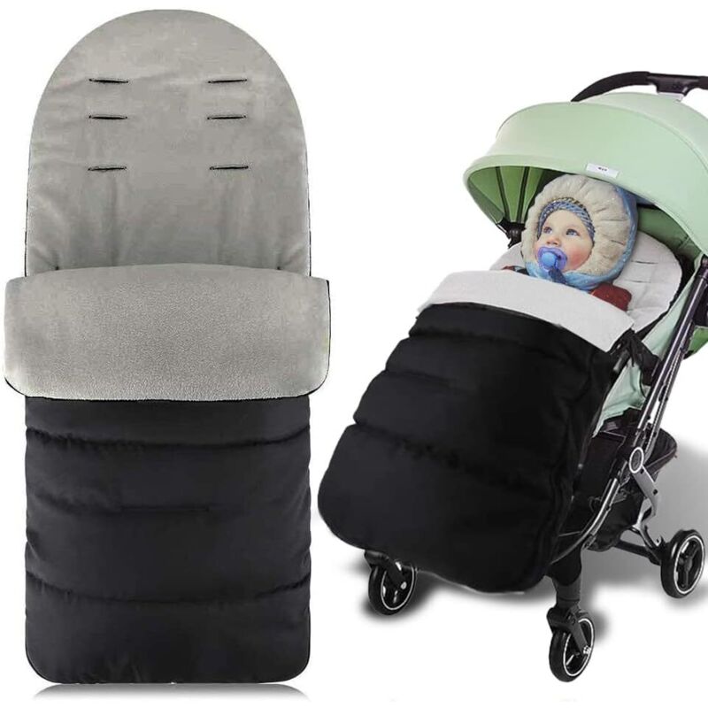 Fußsack für den Winter, universeller Babyfußsack, weiche Baby-Wintertasche, Kinderwagenabdeckung, Jogging-Kinderwagen, Kinderwagen, Babybett,