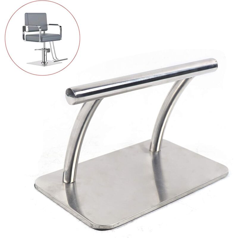 Fußstütze aus Edelstahl, mobile professionelle Fußstütze, 30 x 19 x 18 cm, Pedalteile für Friseur, Schönheit, Spa, Nagelmassage-Salon, Salonstühle