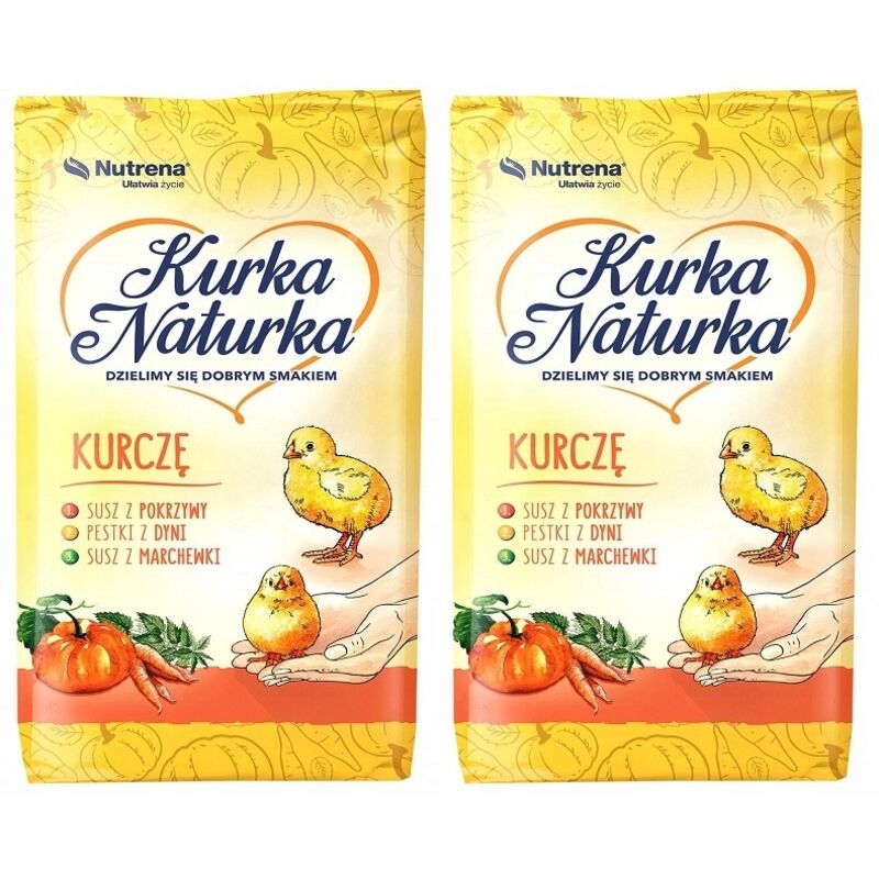 Futter für Hühner Kurka Naturka Crumble 10 kg x 2 Stk.