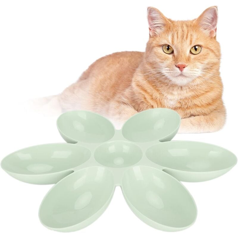 Memkey - Katzenfutter- und Wassernapf, lebensmittelechter Katzenfutternapf für Futter und Wasser (grün)